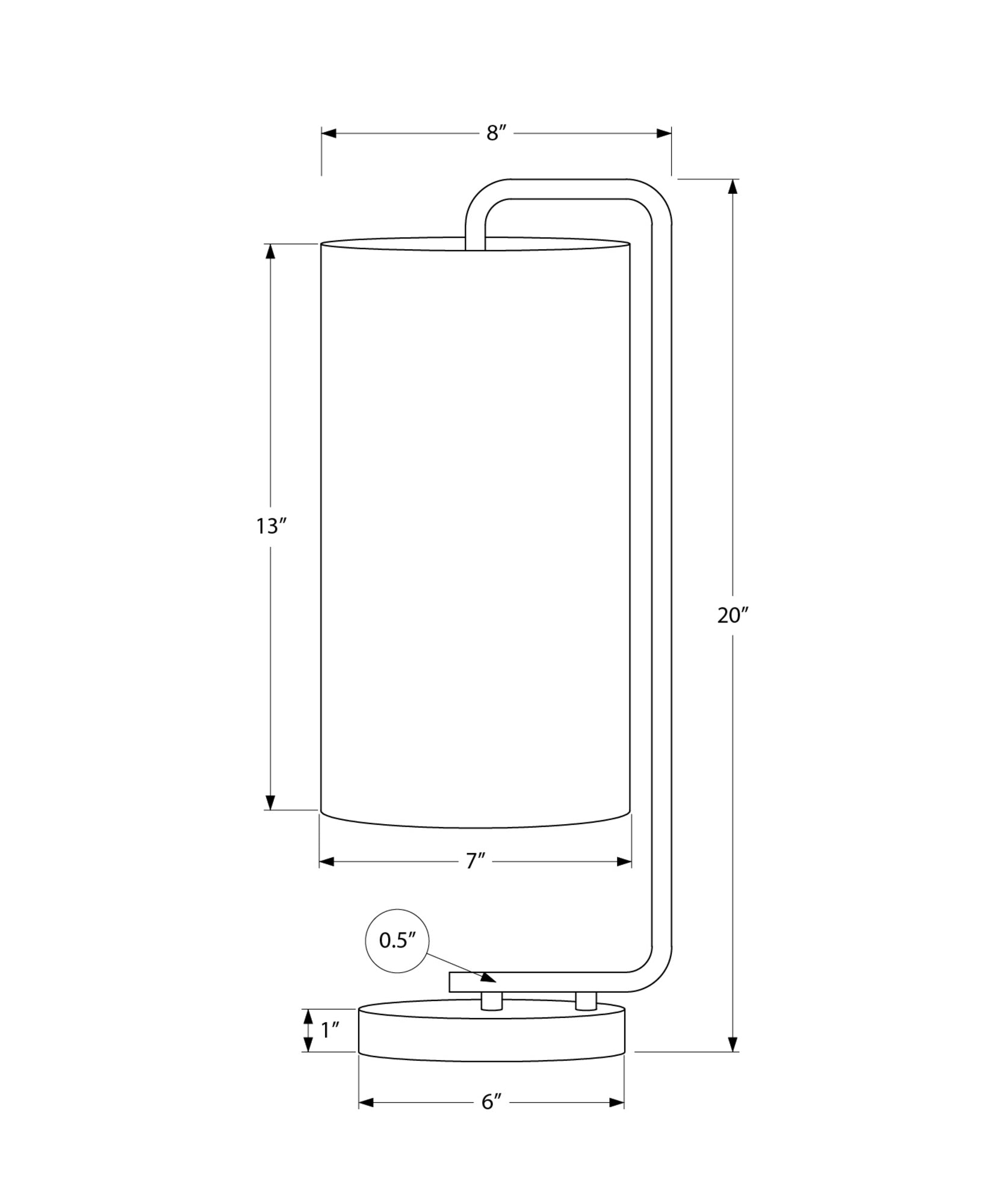 LIGHTING - 20"H TABLE LAMP WHITE MARBLE / IVORY SHADE-Table-DECOROLALA