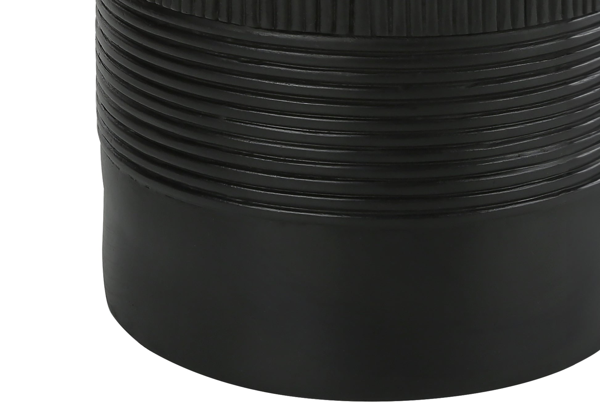 LIGHTING - 24"H TABLE LAMP BLACK RESIN / IVORY SHADE-Table-DECOROLALA