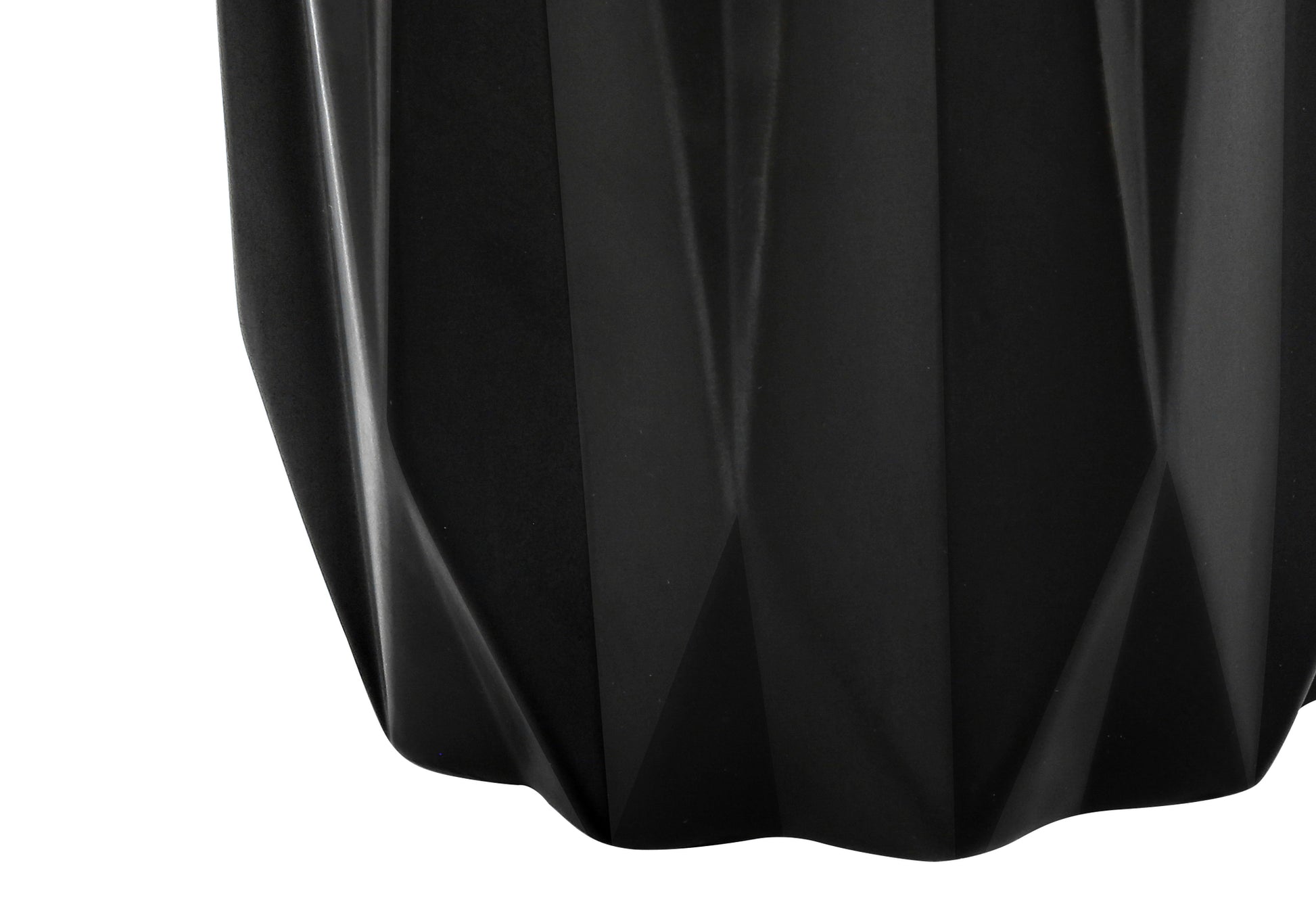 LIGHTING - 25"H TABLE LAMP BLACK CERAMIC / IVORY SHADE-Table-DECOROLALA