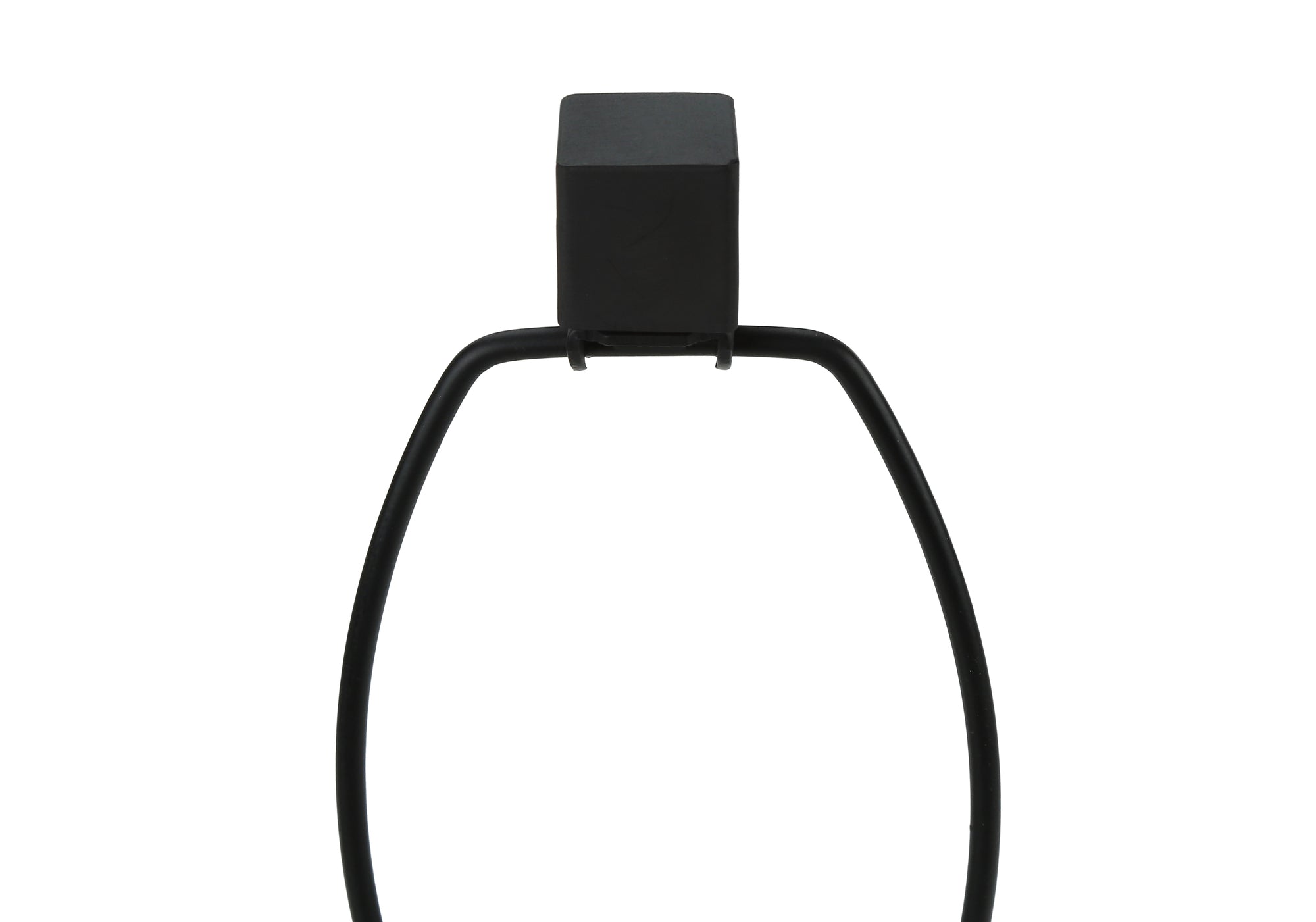 LIGHTING - 25"H TABLE LAMP BLACK METAL/BEIGE SHADE/USB-Table-DECOROLALA