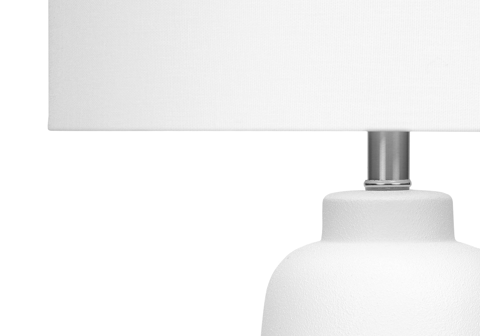 LIGHTING - 26"H TABLE LAMP CREAM CERAMIC / IVORY SHADE-Table-DECOROLALA