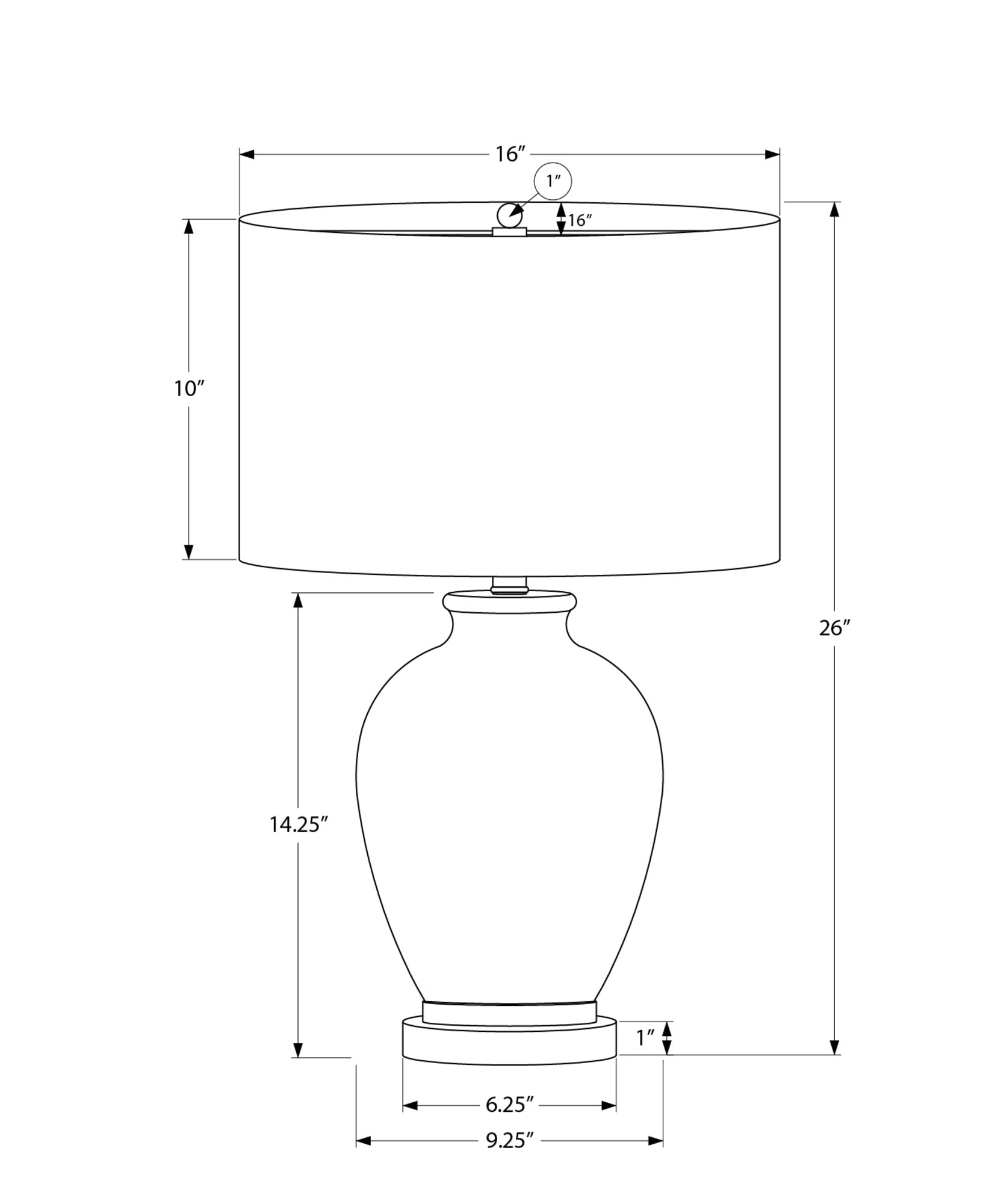 LIGHTING - 26"H TABLE LAMP CREAM CERAMIC / IVORY SHADE-Table-DECOROLALA