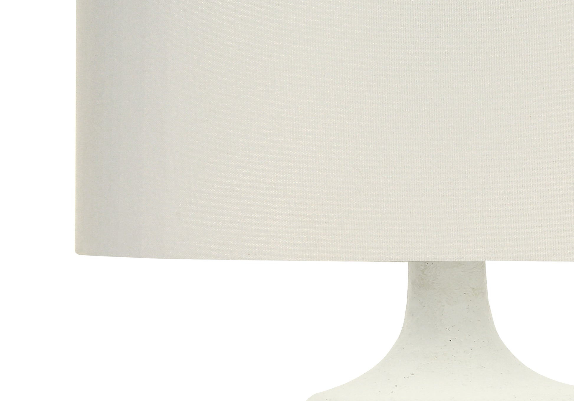 LIGHTING - 26"H TABLE LAMP CREAM RESIN / IVORY SHADE-Table-DECOROLALA
