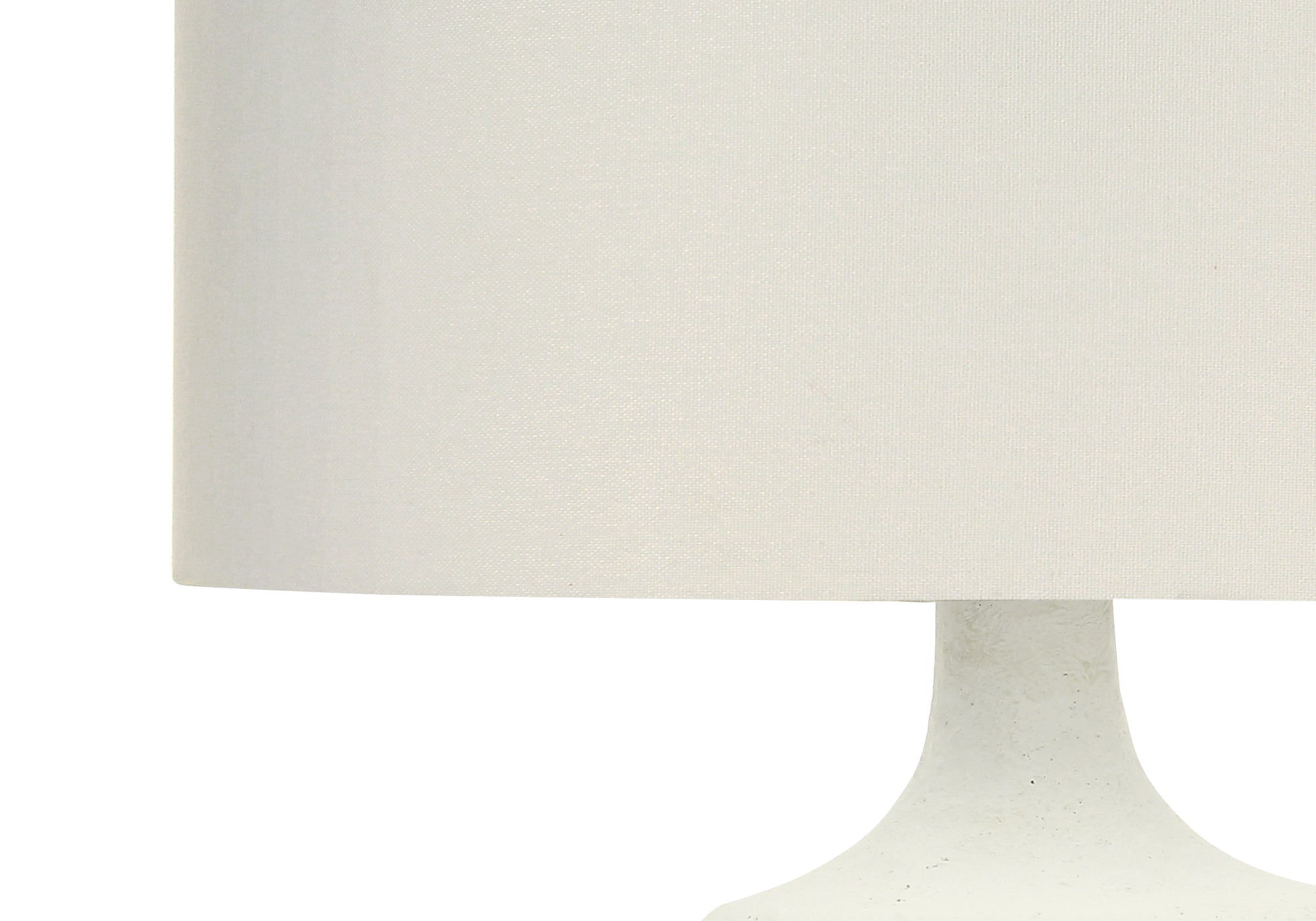 LIGHTING - 26"H TABLE LAMP CREAM RESIN / IVORY SHADE-Table-DECOROLALA