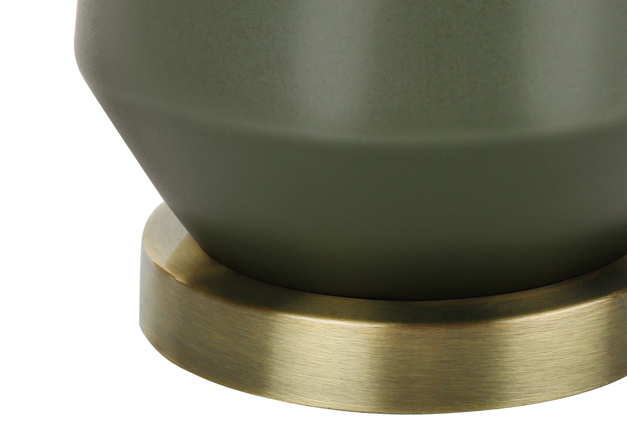 LIGHTING - 26"H TABLE LAMP GREEN CERAMIC / IVORY SHADE-Table-DECOROLALA