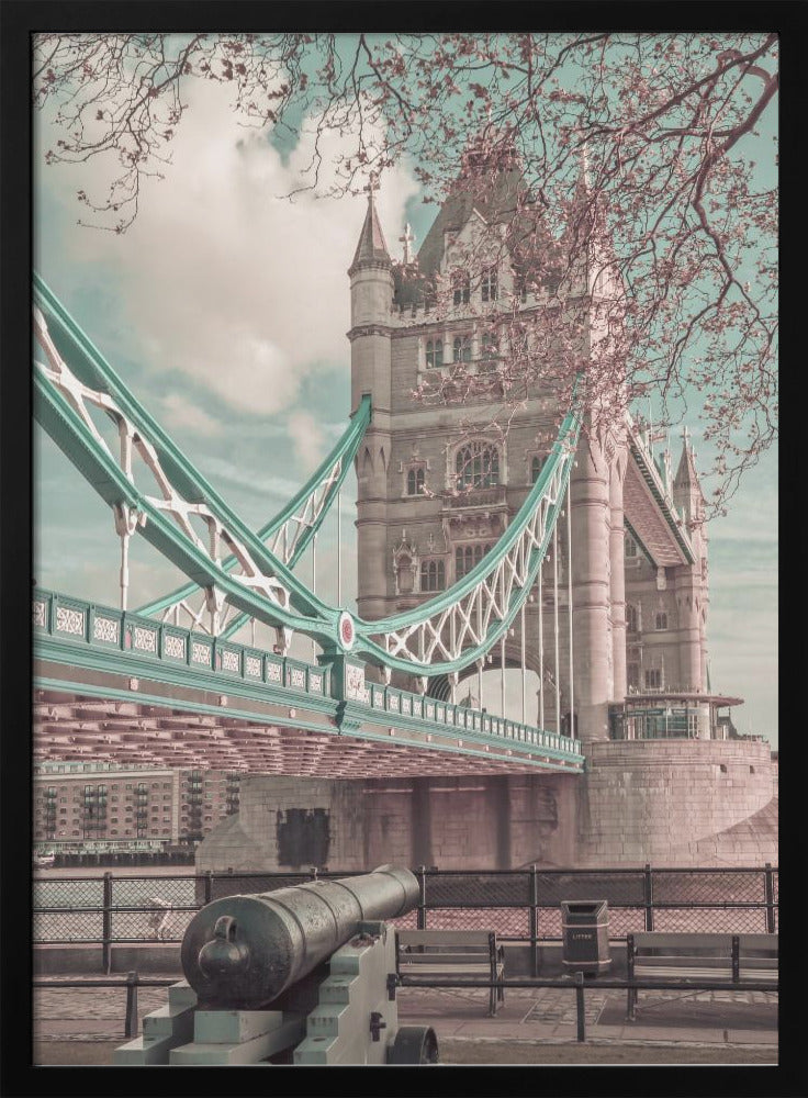 LONDON Tower Bridge in Detail | urban vintage style-canvas-DECOROLALA