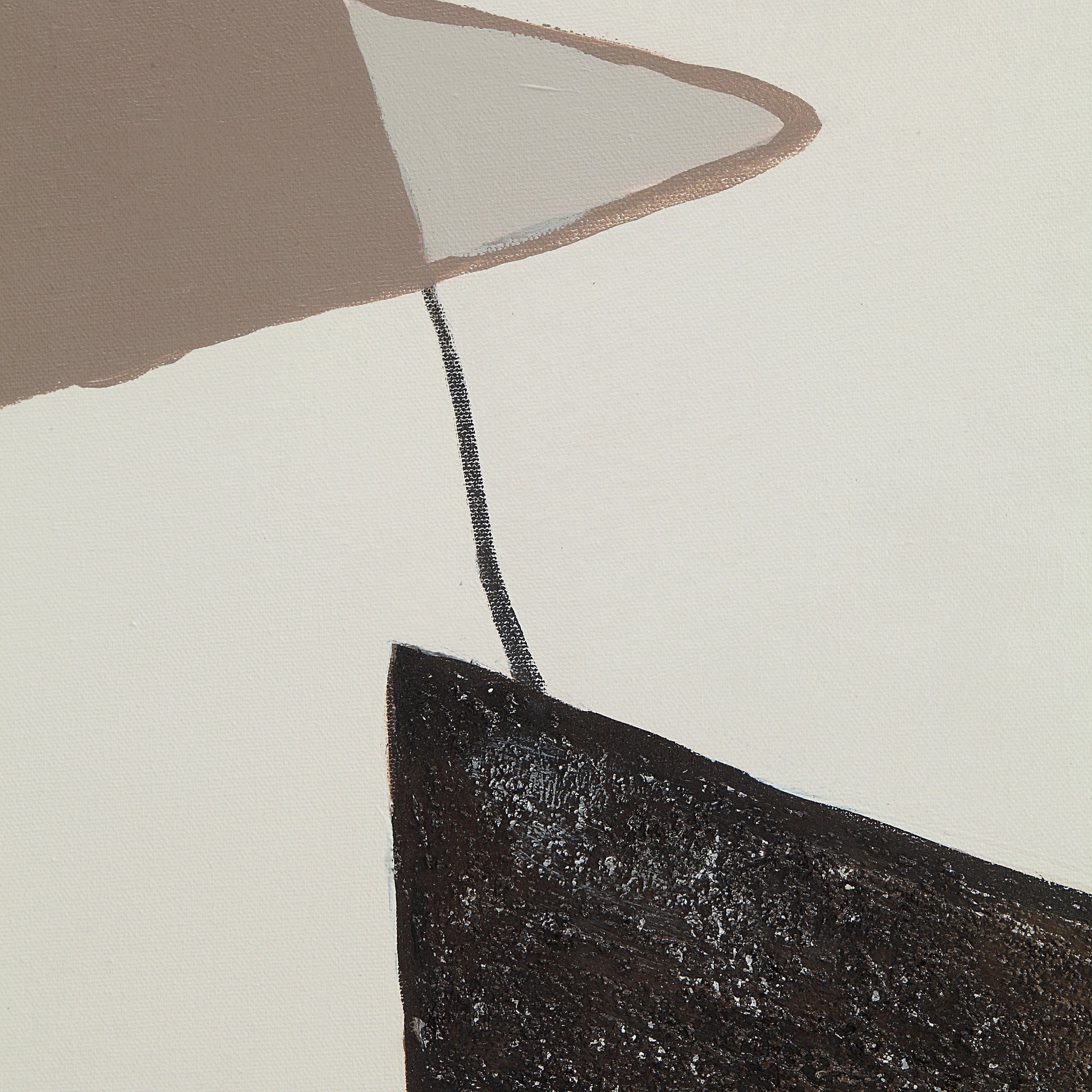 Lacadie 30.1" Wide Canvas Art with Wood Frame, Dark Brown-Canvas Art-DECOROLALA