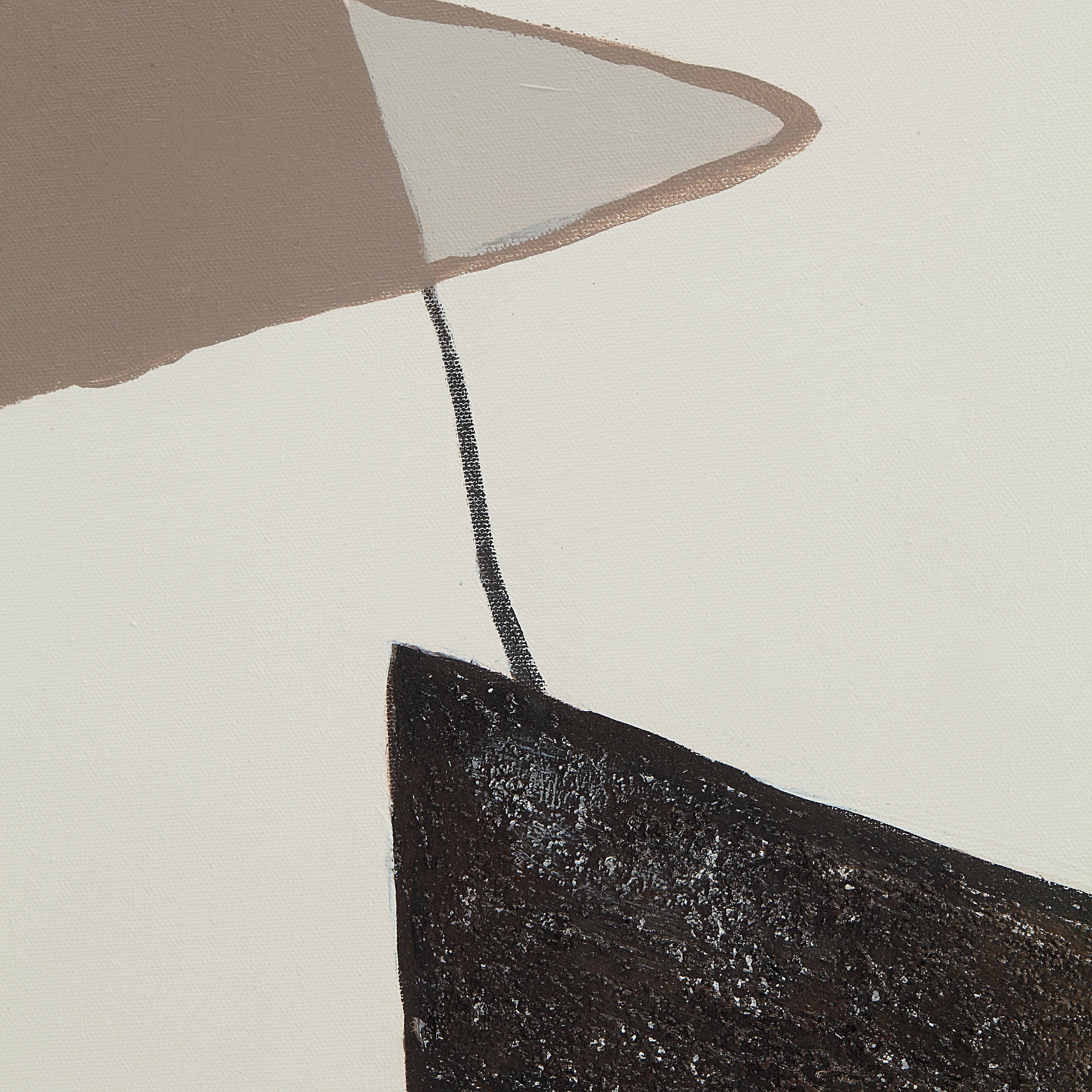 Lacadie 30.1" Wide Canvas Art with Wood Frame, Dark Brown-Canvas Art-DECOROLALA