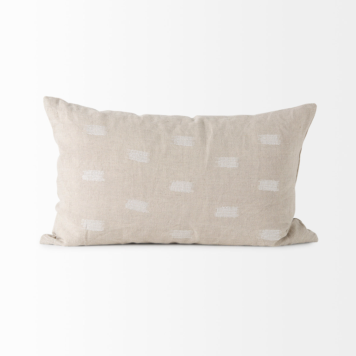 Lacey Decorative Pillow Cover - Beige/White (min order qty 2)-Decorative Pillows-DECOROLALA