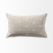 Lacey Decorative Pillow Cover - Beige/White (min order qty 2)-Decorative Pillows-DECOROLALA