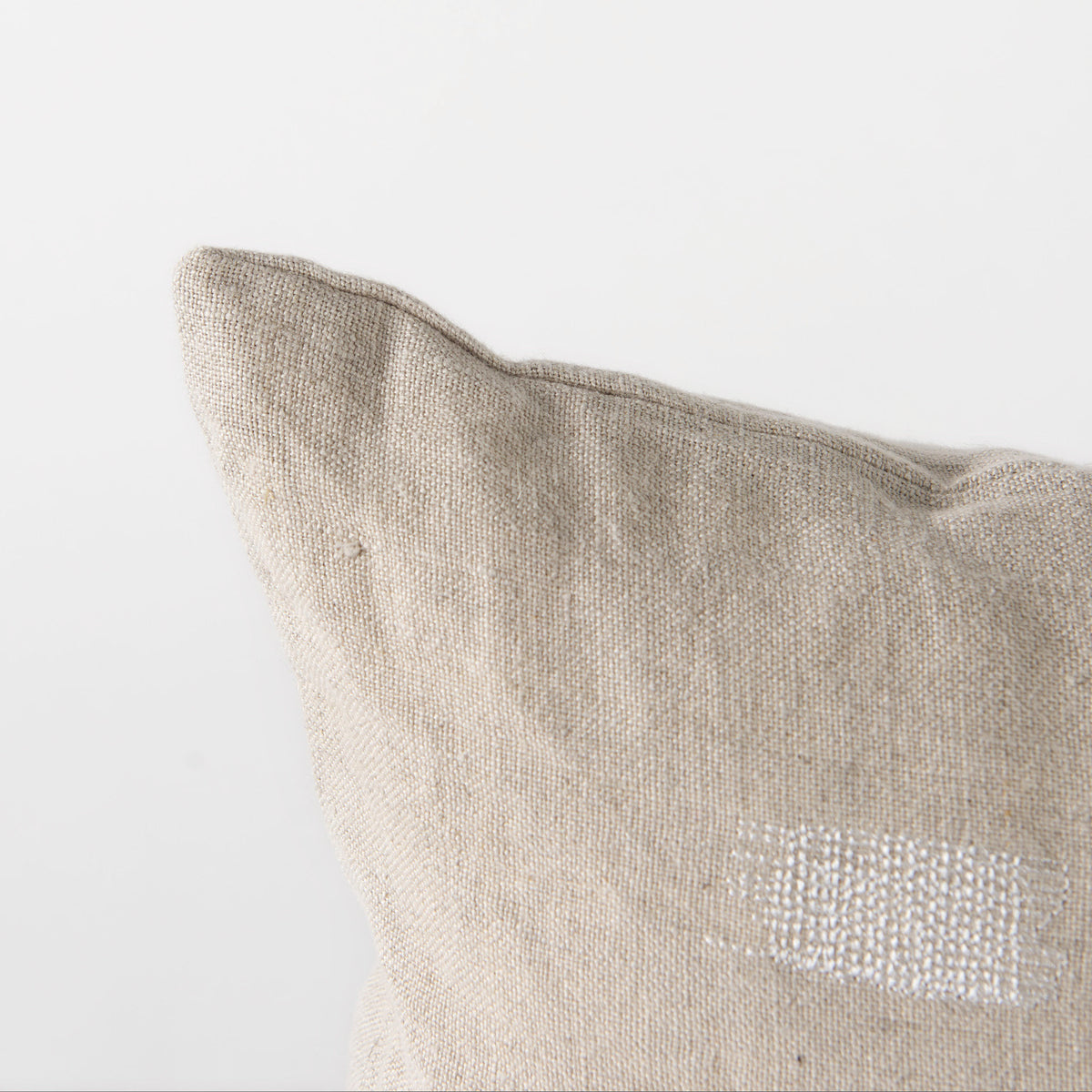 Lacey Decorative Pillow Cover - Beige/White (min order qty 2)-Decorative Pillows-DECOROLALA