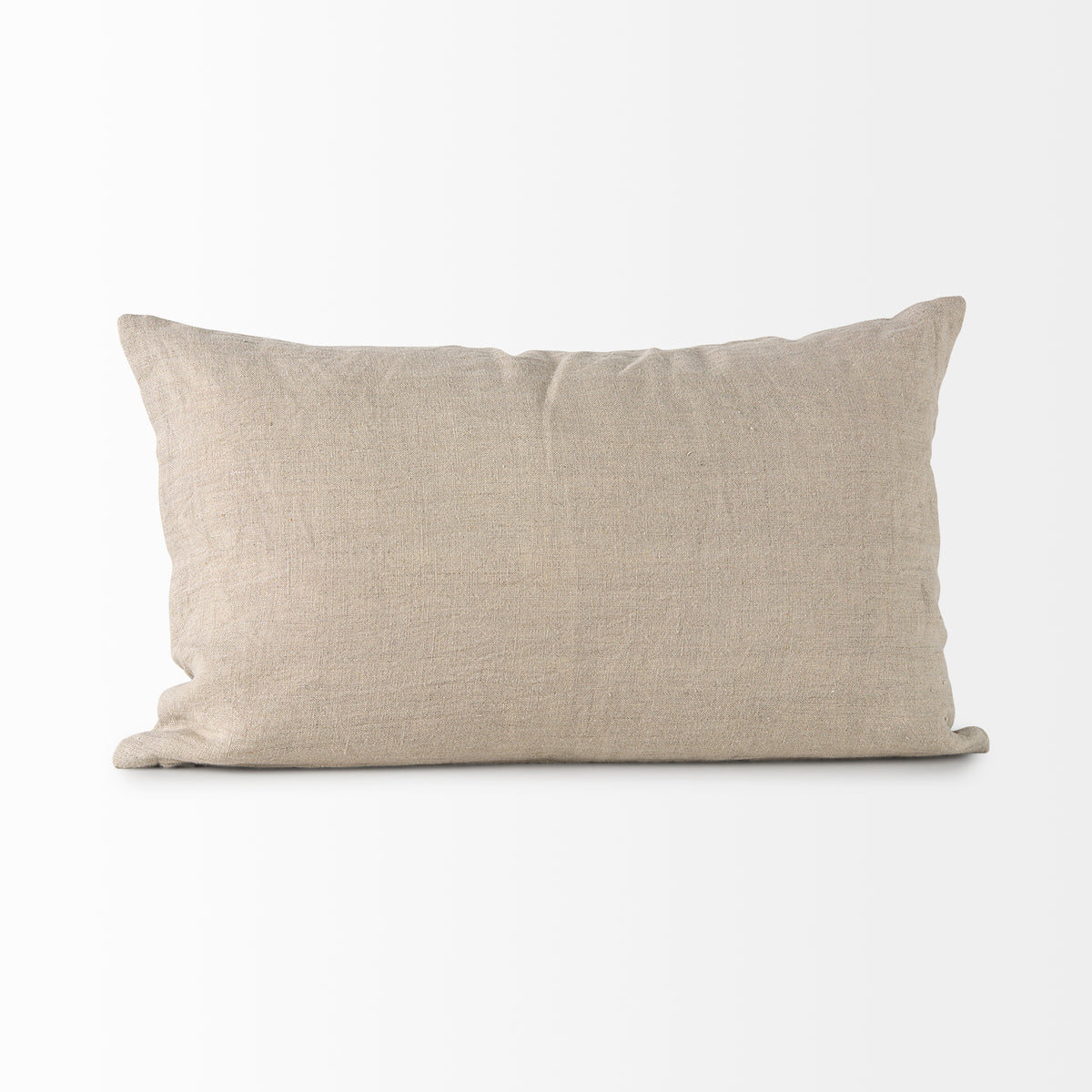 Lacey Beige/White Pillow Cover w/Down Filler (min order qty 2)-Decorative Pillows-DECOROLALA