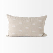Lacey Decorative Pillow - Beige/White (min order qty 2)-Decorative Pillows-DECOROLALA