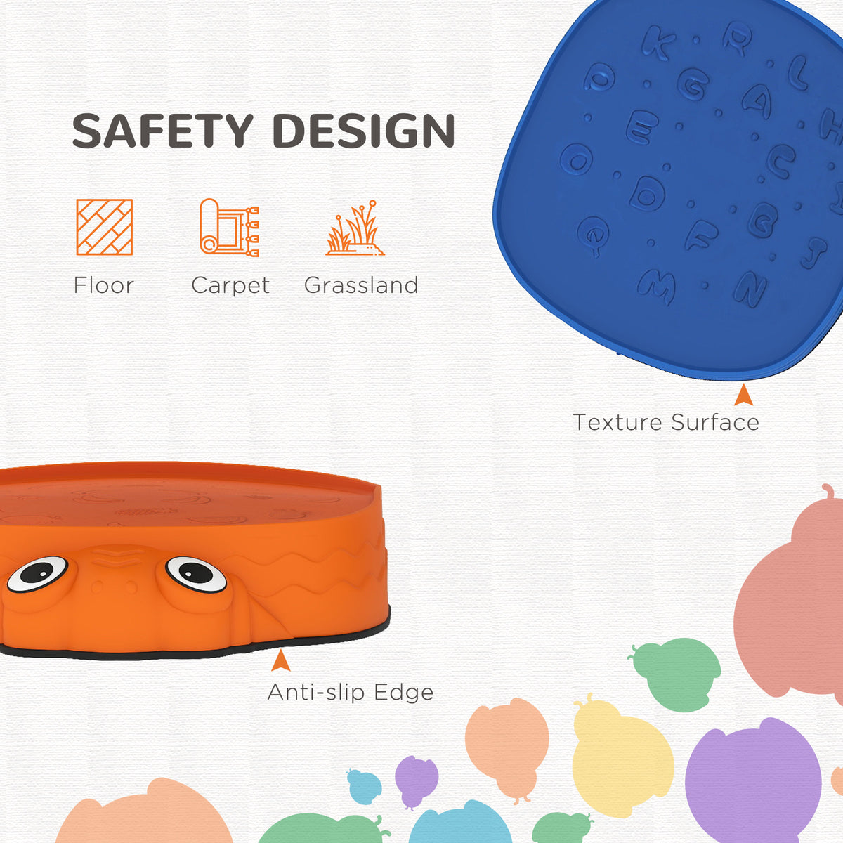 Ladybug Balance Stepping Stones for Promoting Balance Coordination and Strength, Outdoor & Indoor Obstacle Course-Toys & Games > Baby & Toddler Toys > Kids Gym & Playmats-DECOROLALA