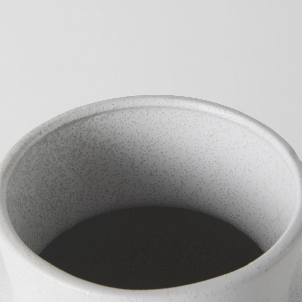 Laforge 10.8H Medium White Ceramic Vase-Vase-DECOROLALA