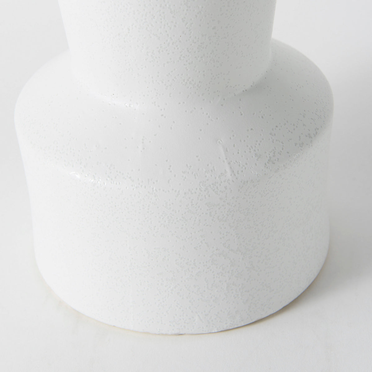 Laforge 9.4H Small White Ceramic Vase-Vase-DECOROLALA