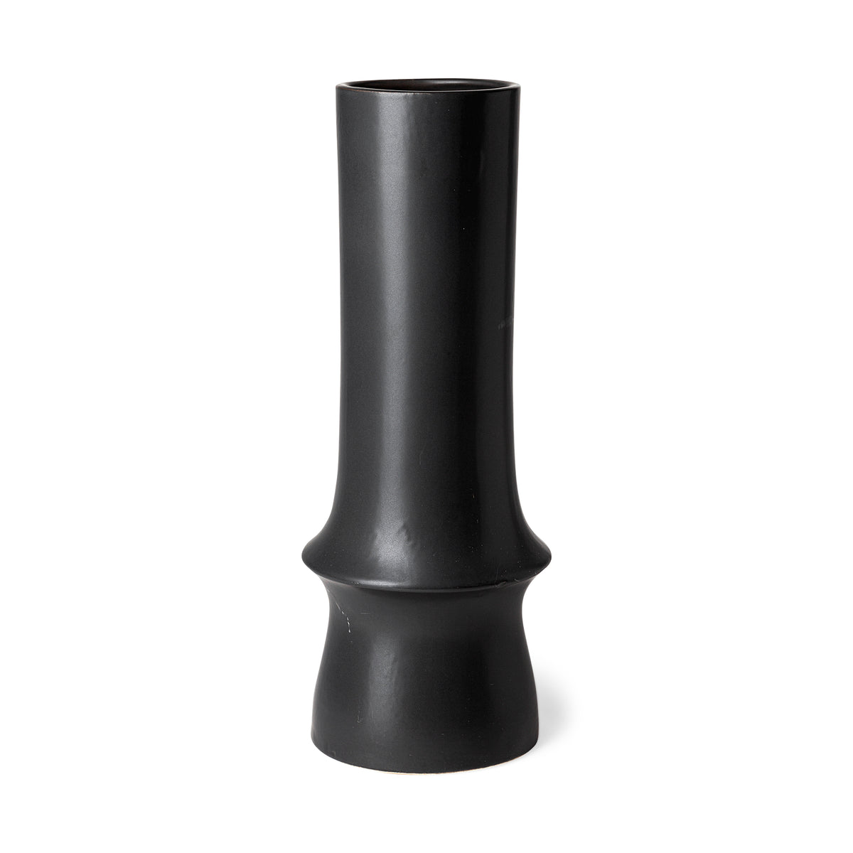 Laforge III Black Ceramic Vase-Vase-DECOROLALA