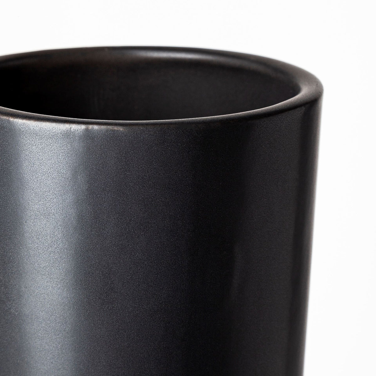 Laforge III Black Ceramic Vase-Vase-DECOROLALA