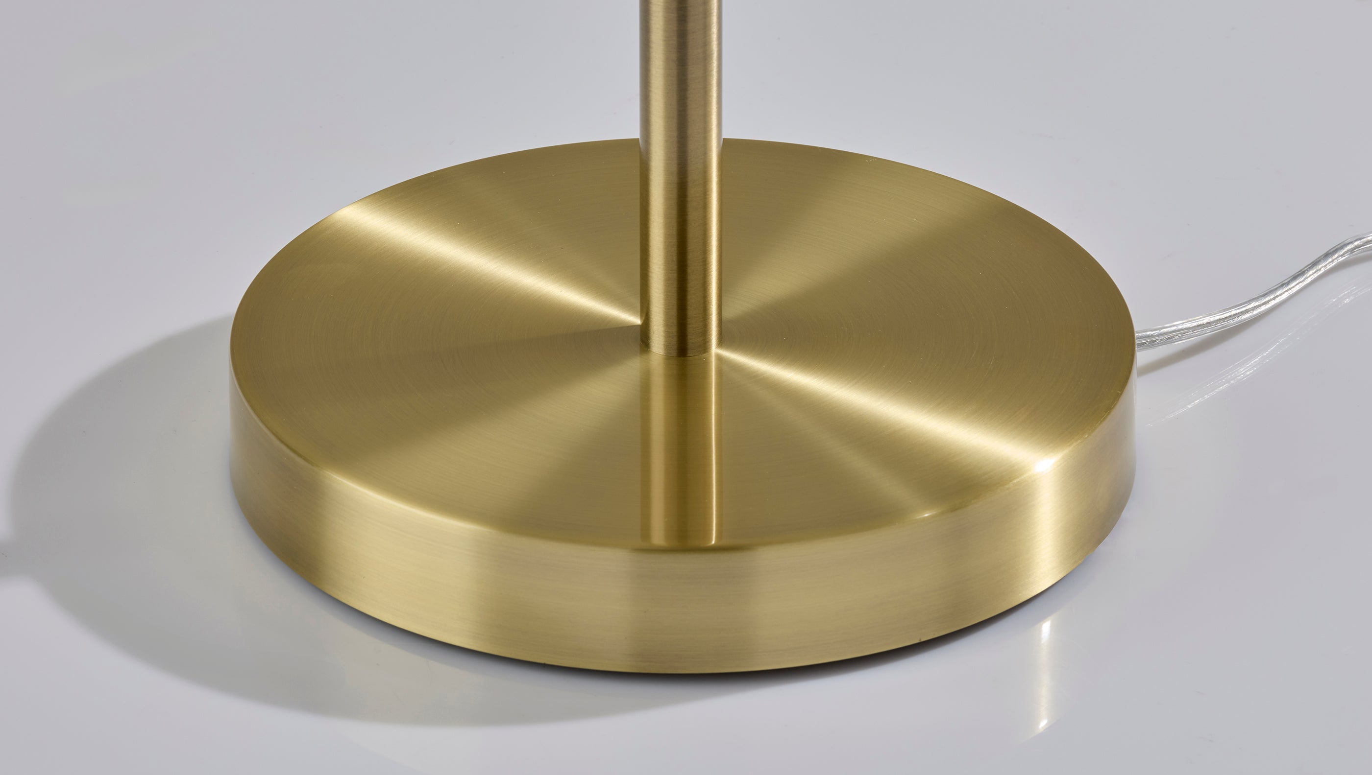 Laine Floor Lamp 62.5" Antique Brass Walnut-Lighting-DECOROLALA