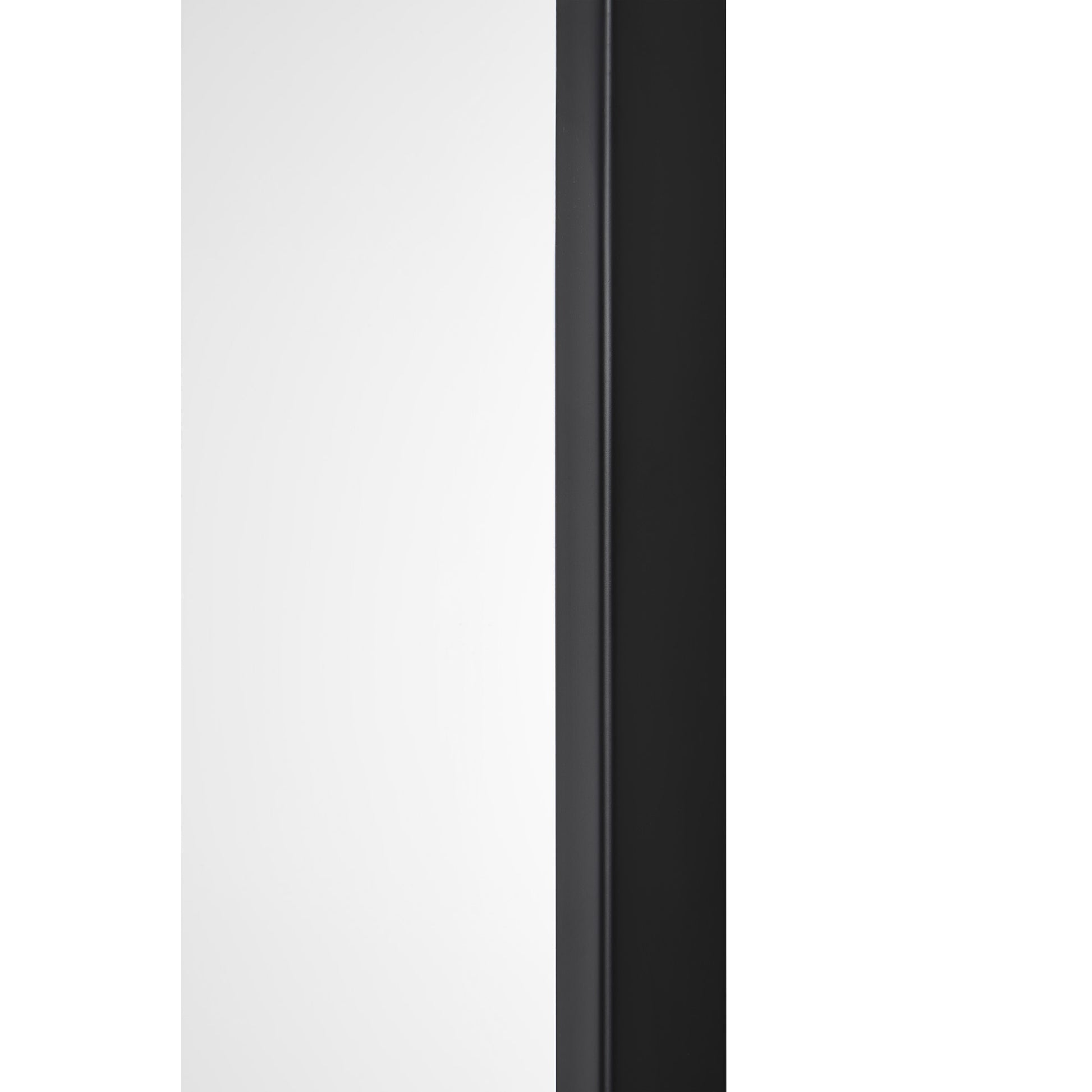 Lamia 50" Tall Arch Wall Mirror, Black-Mirror-DECOROLALA