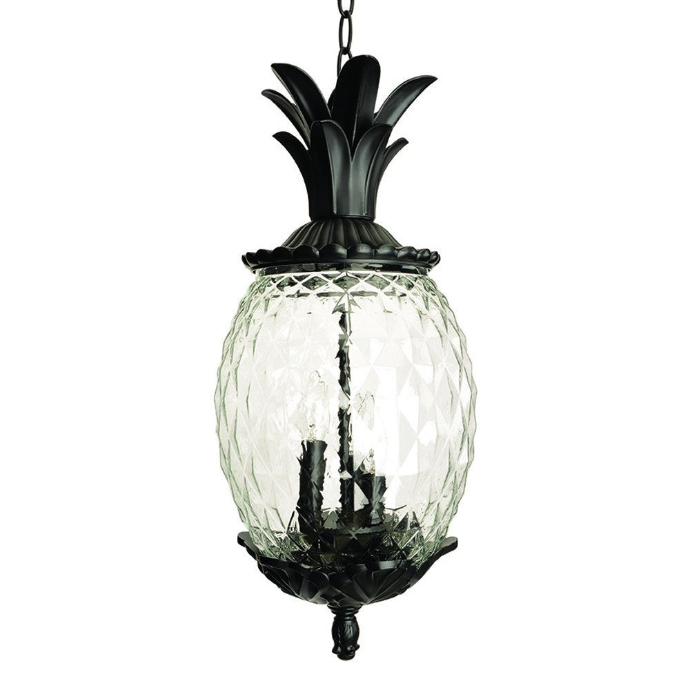 Lanai 3-Light Black Coral Hanging Light-Chandeliers-DECOROLALA