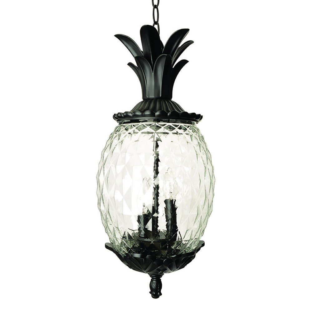 Lanai 3-Light Black Coral Hanging Light-Chandeliers-DECOROLALA