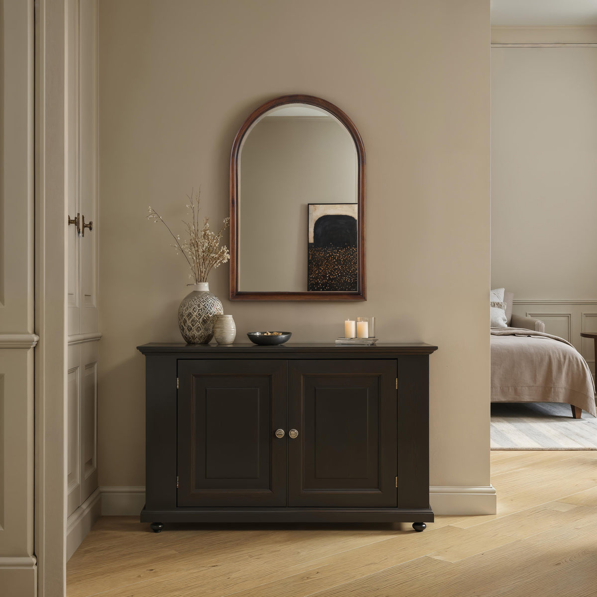 Lanai 36" H x 24" W Wall Mirror, Brown-Mirrors-DECOROLALA