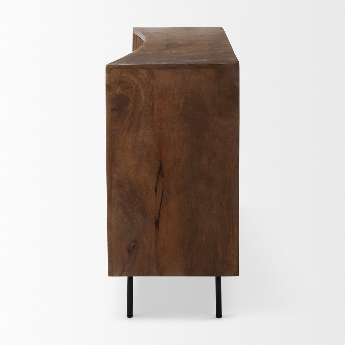 Lance 70.0L x 15.0W x 32.0H Medium Brown Solid Wood Sideboard-Sideboards & Buffets-DECOROLALA