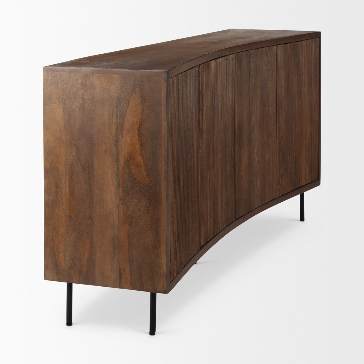 Lance 70.0L x 15.0W x 32.0H Medium Brown Solid Wood Sideboard-Sideboards & Buffets-DECOROLALA