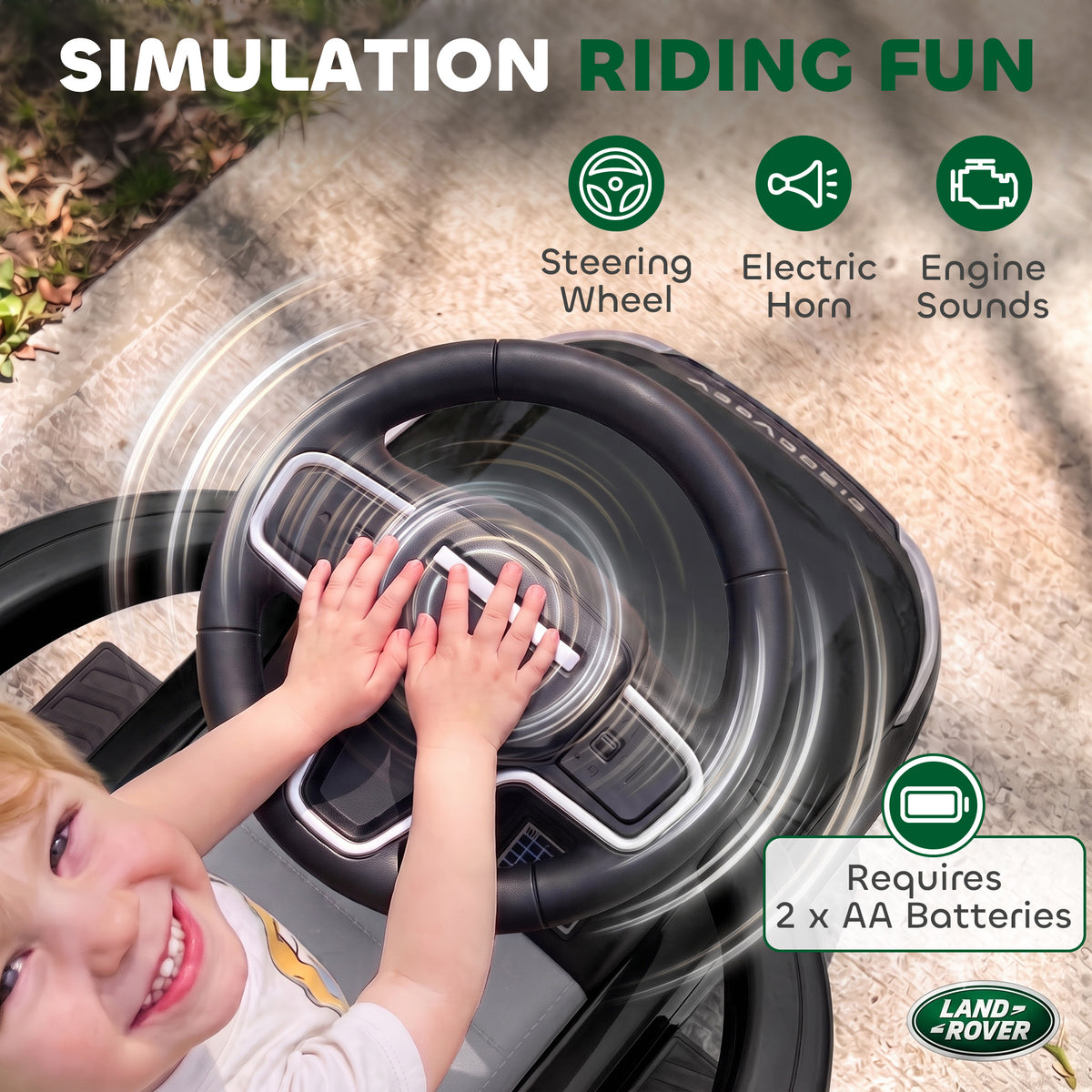 Land Rover Discovery Licensed 2-in-1 Ride On Push Car with Removable Parent Handle, Under-Seat Storage-Toys & Games > Baby & Toddler Toys > Riding & Rocking Toys > Push Cars for Toddlers-DECOROLALA