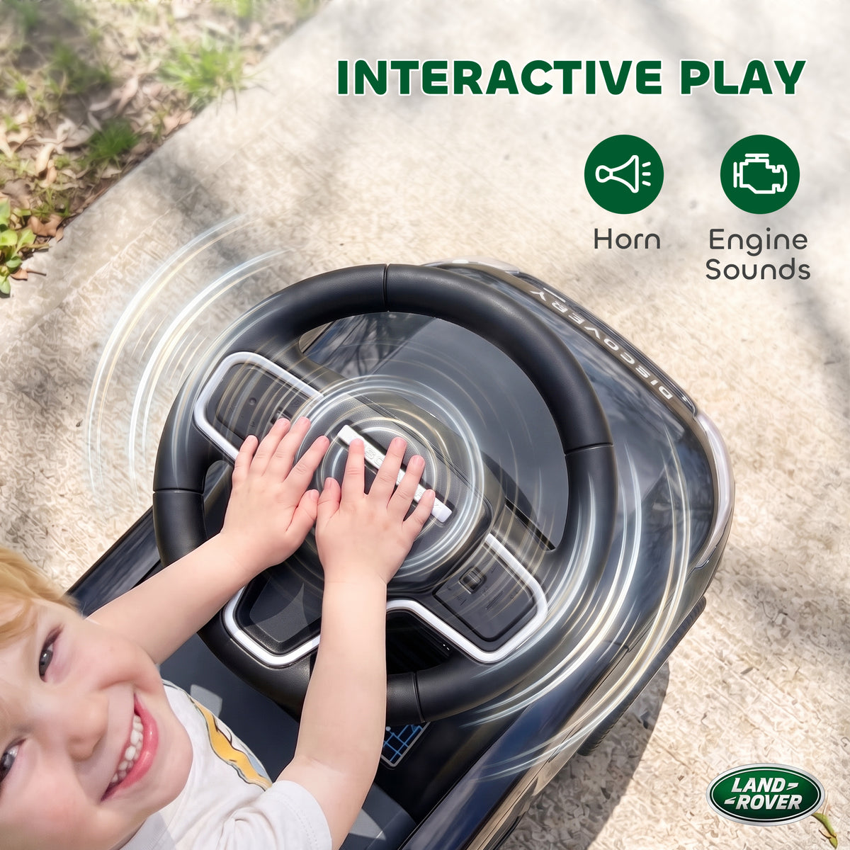 Licensed Land Rover Ride on Push Car with Anti-Tip Device, Under-Seat Storage, Horn, Engine Sounds for 18-36 M-Toys & Games > Baby & Toddler Toys > Riding & Rocking Toys > Push Cars for Toddlers-DECOROLALA