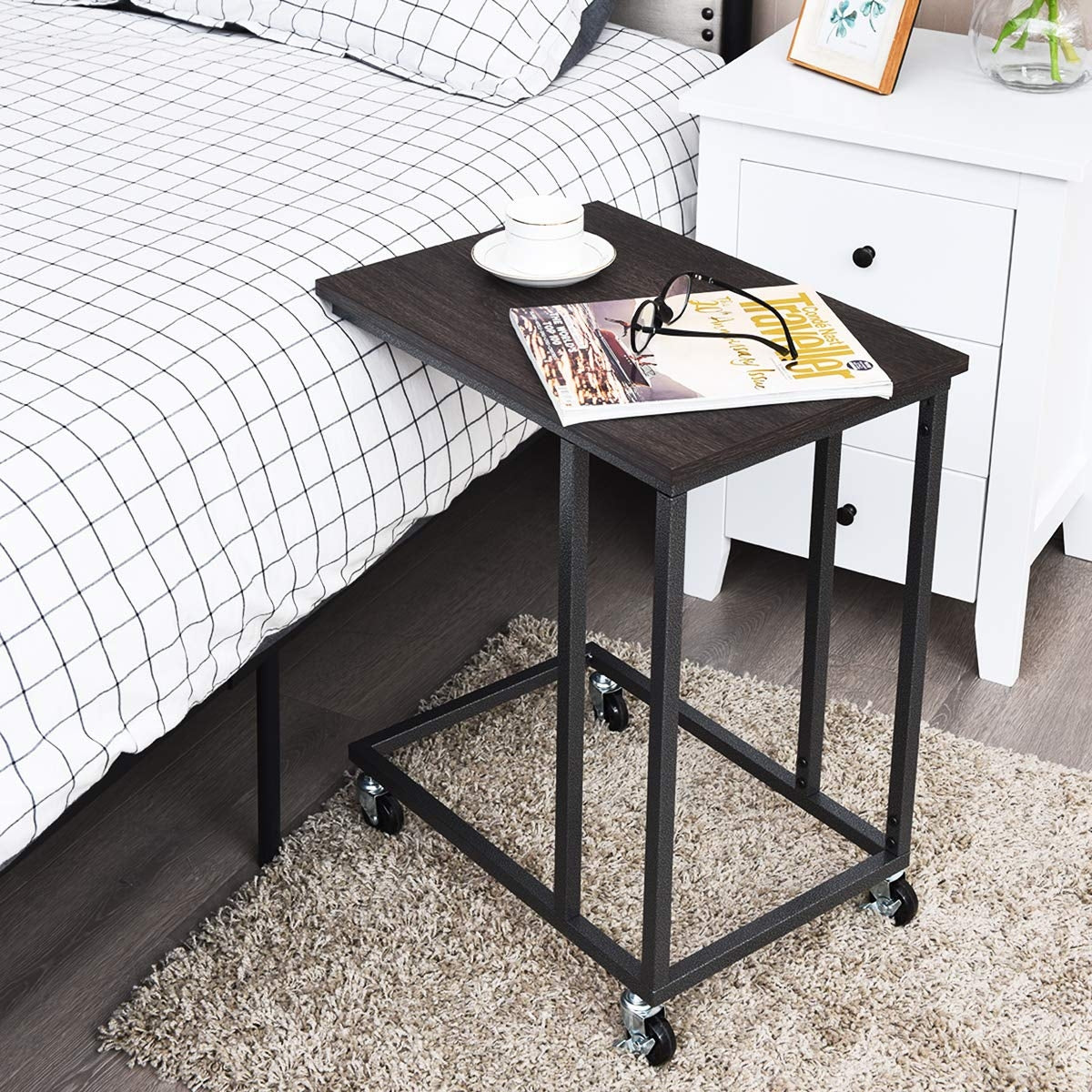 Laptop Holder Sofa Multiple Side End MobileTable-Black-End & Side Tables-DECOROLALA