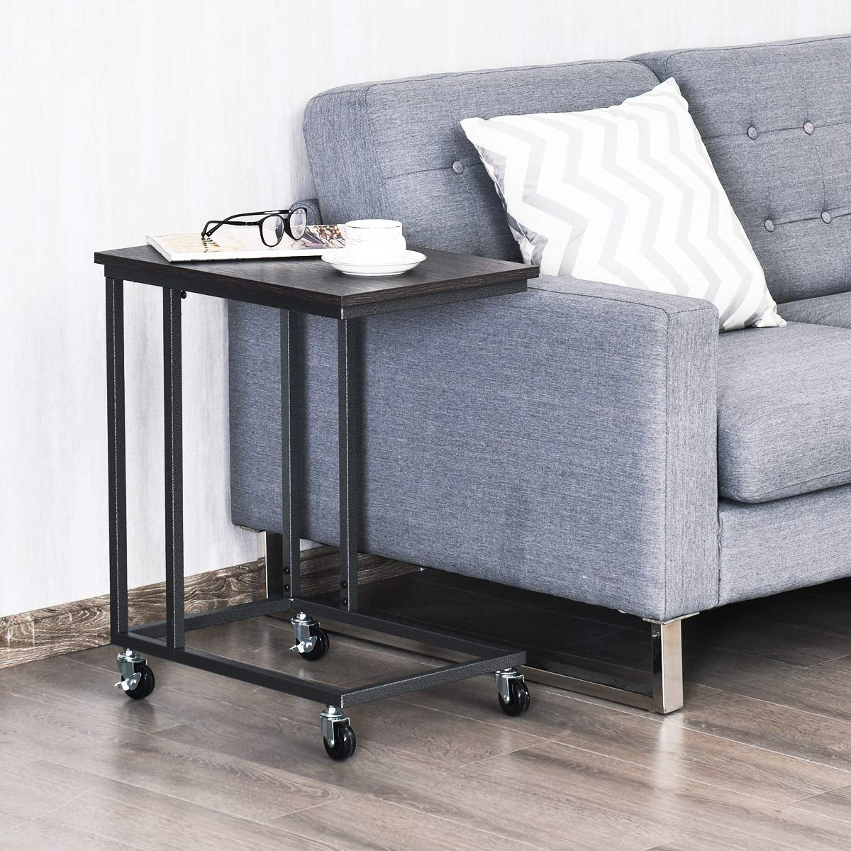 Laptop Holder Sofa Multiple Side End MobileTable-Black-End & Side Tables-DECOROLALA