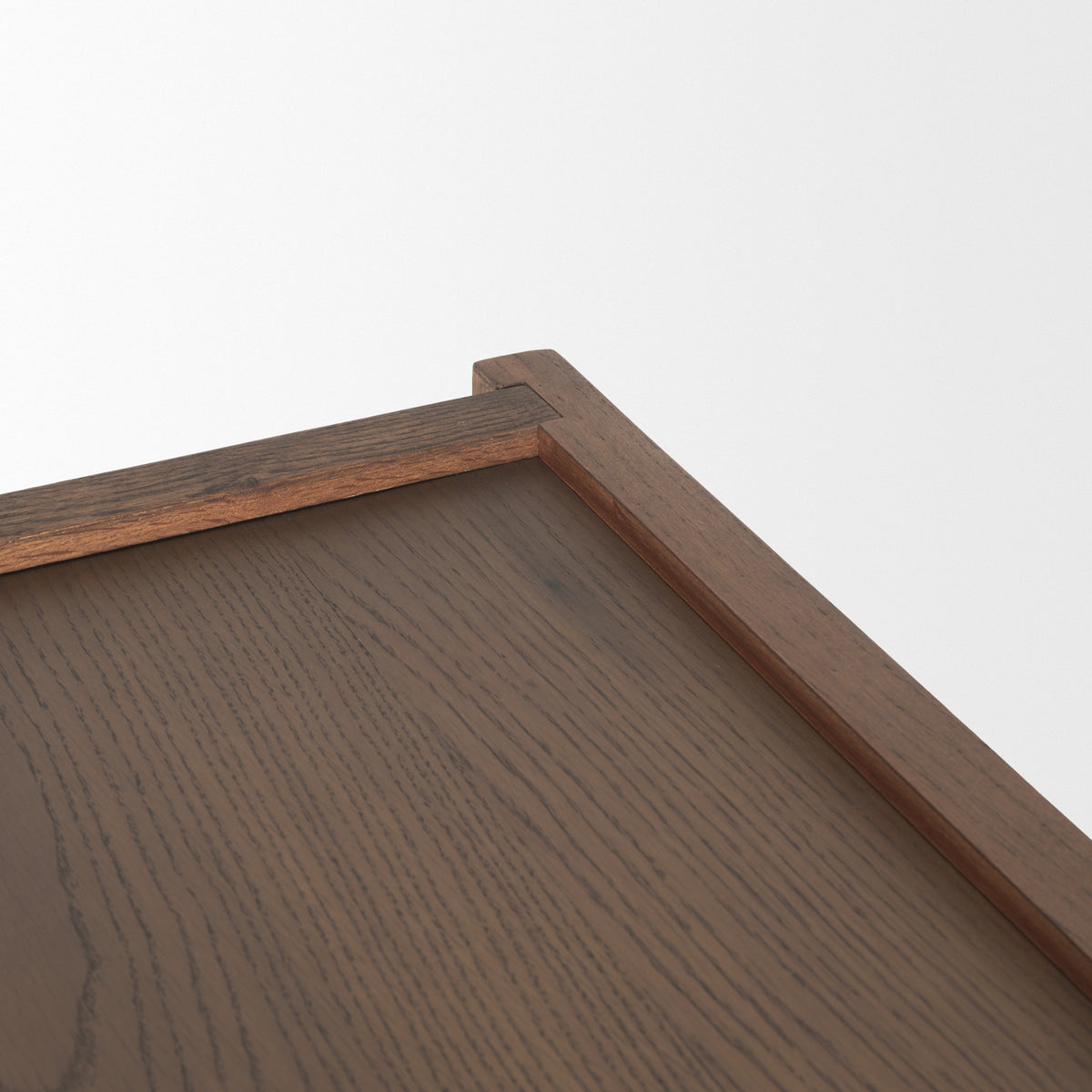 Laraya Dark Brown Wood Arched Console Table-Console Tables-DECOROLALA