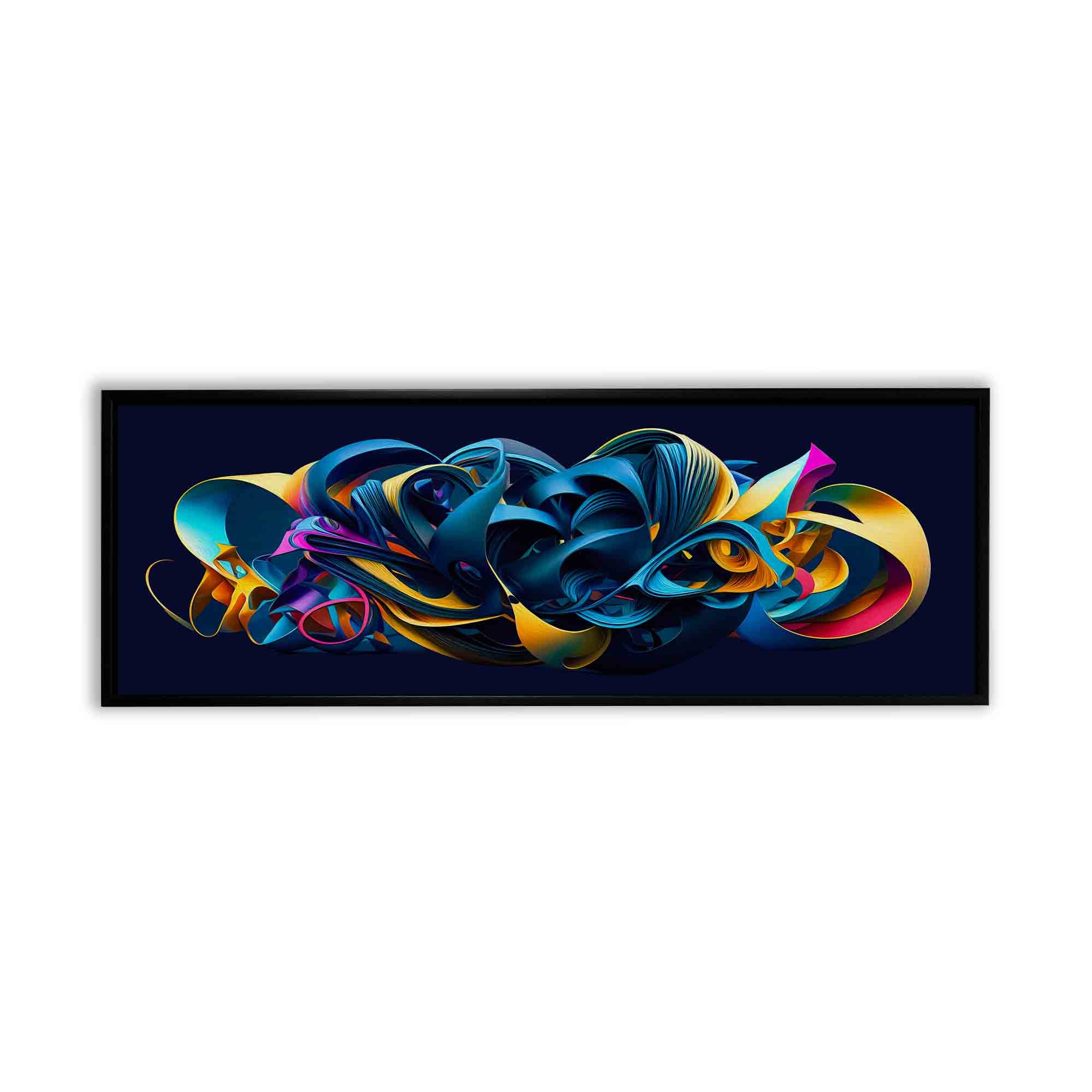 Large Canvas Wall art-Life vibrates in a mix of colors-Abstract artwork-Wall Art-DECOROLALA