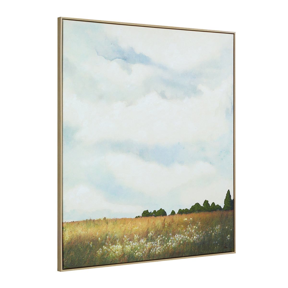 Lasso 45" H x 40" W Canvas Art, Blue-Canvas Prints-DECOROLALA