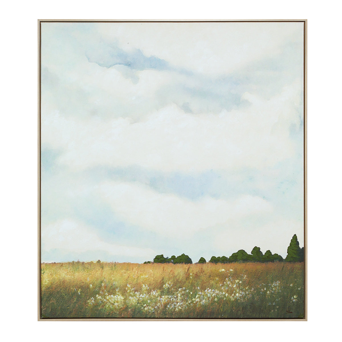 Lasso 45" H x 40" W Canvas Art, Blue-Canvas Prints-DECOROLALA