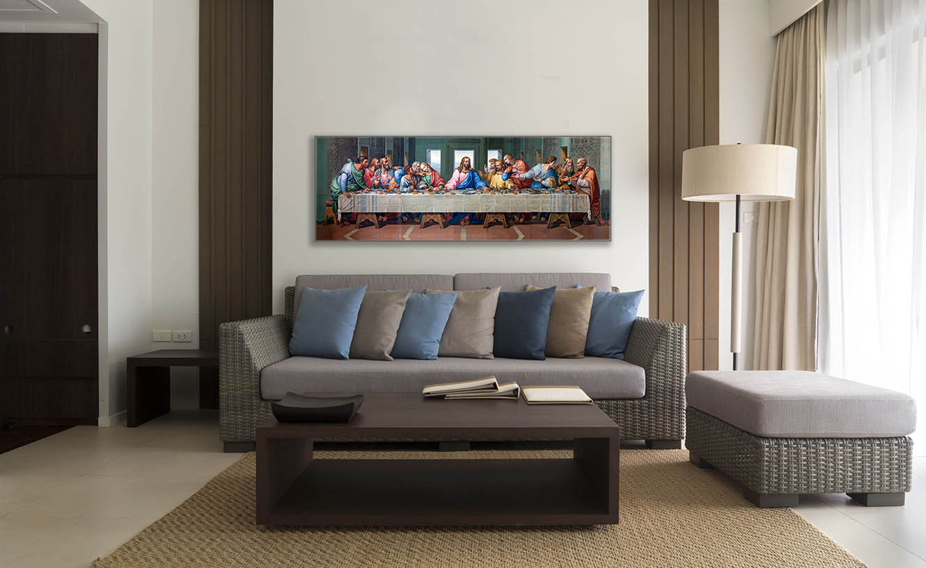 Last Supper Canvas Wall Art 72x24-Wall Art-DECOROLALA