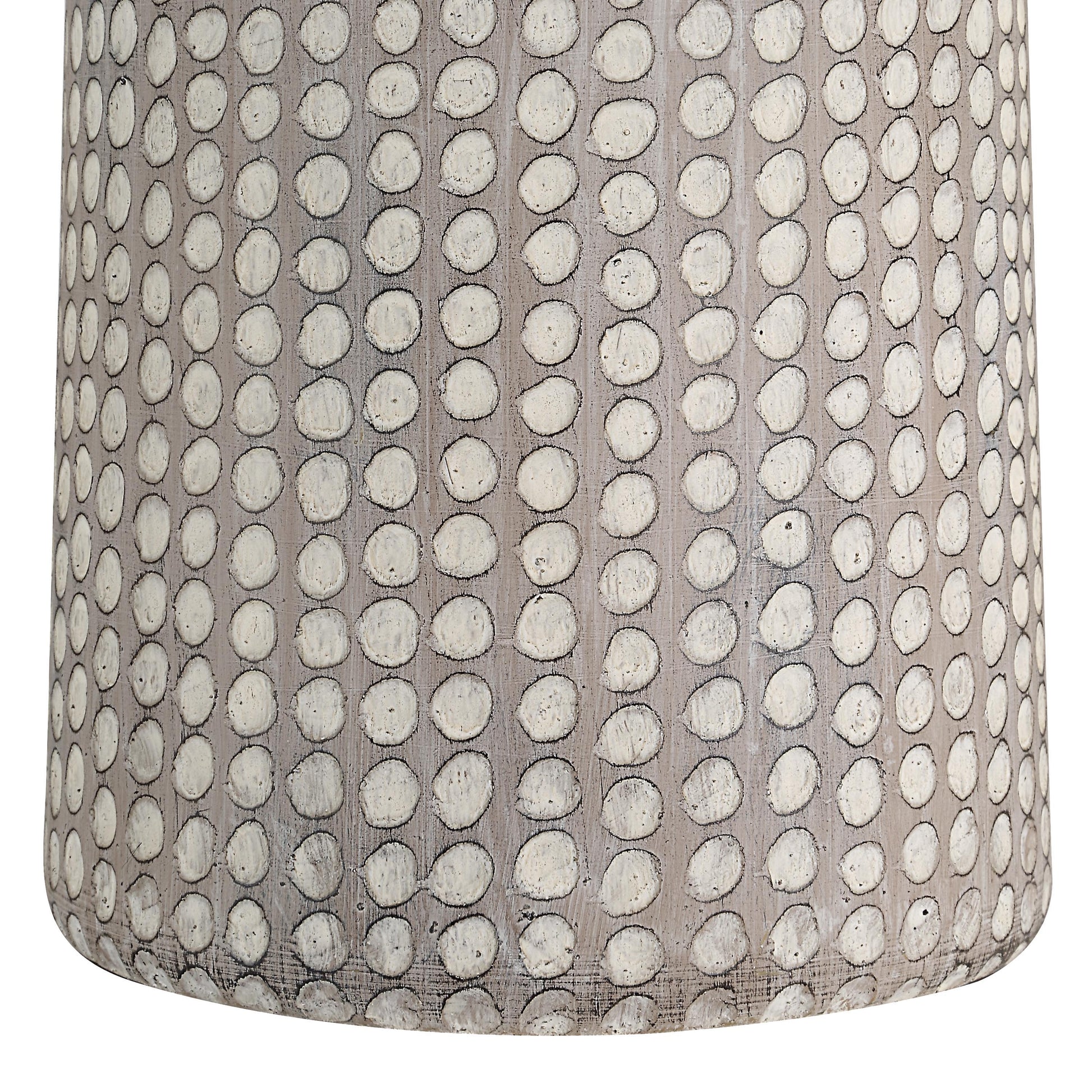 Lattuga Table Lamp 32.5" Cream Earthenware-Table Lamp-DECOROLALA