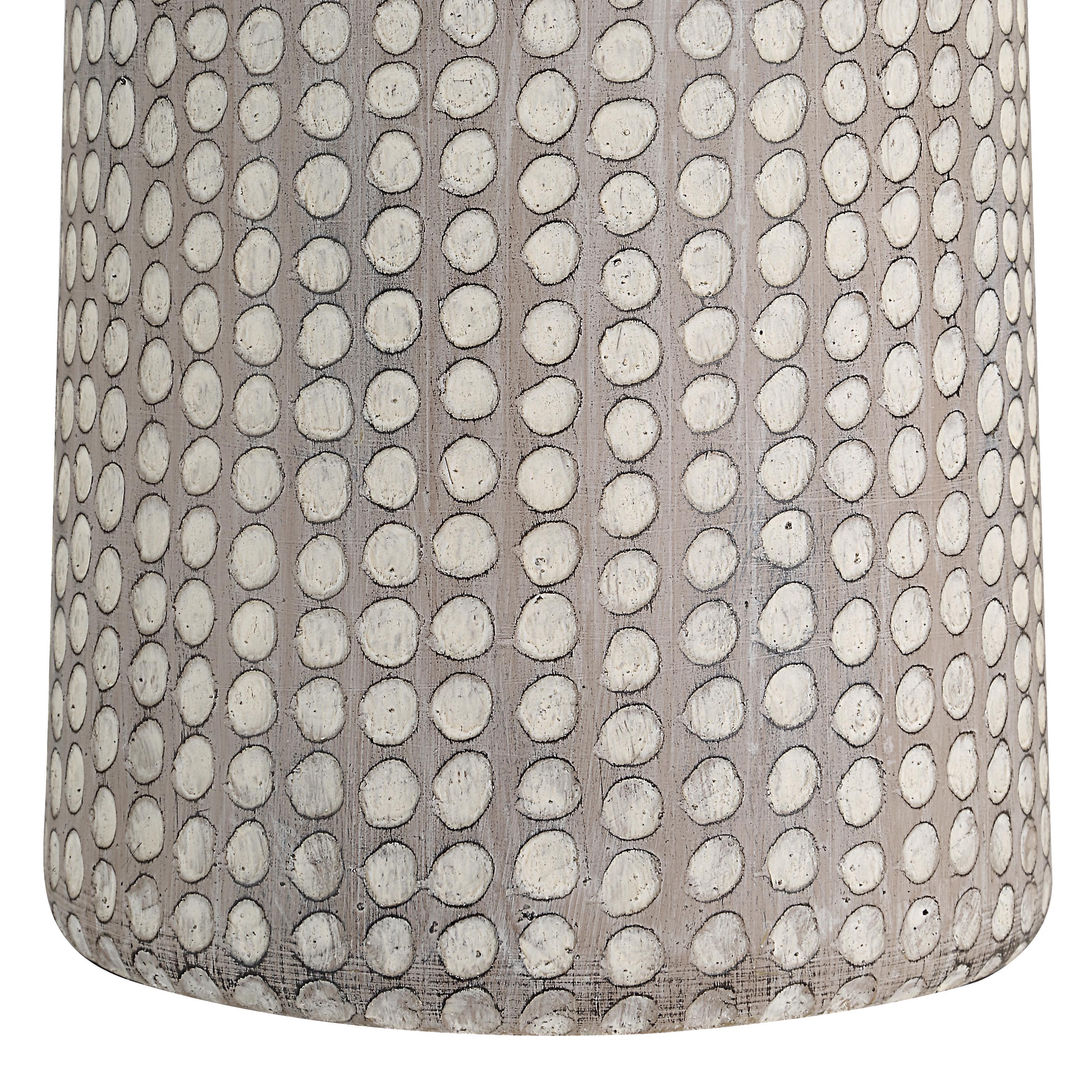 Lattuga Table Lamp 32.5" Cream Earthenware-Table Lamp-DECOROLALA