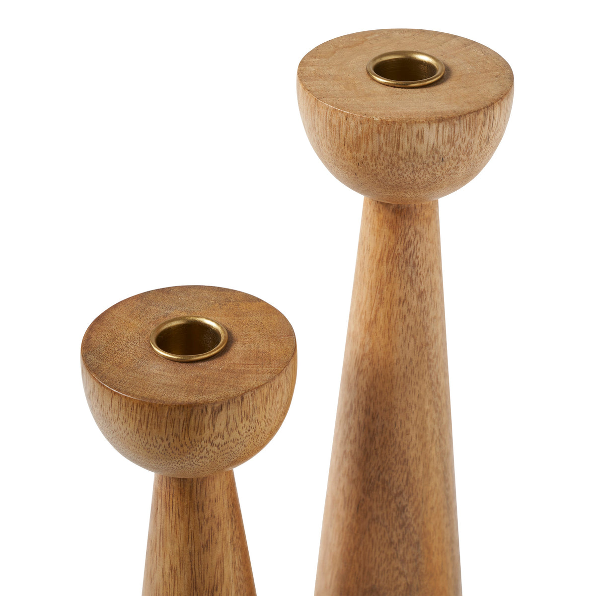 Laurier Candle Holder, Light Brown-Candle Holders-DECOROLALA