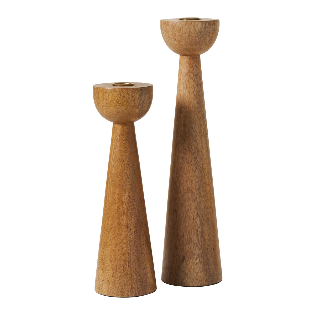 Laurier Candle Holder, Light Brown-Candle Holders-DECOROLALA