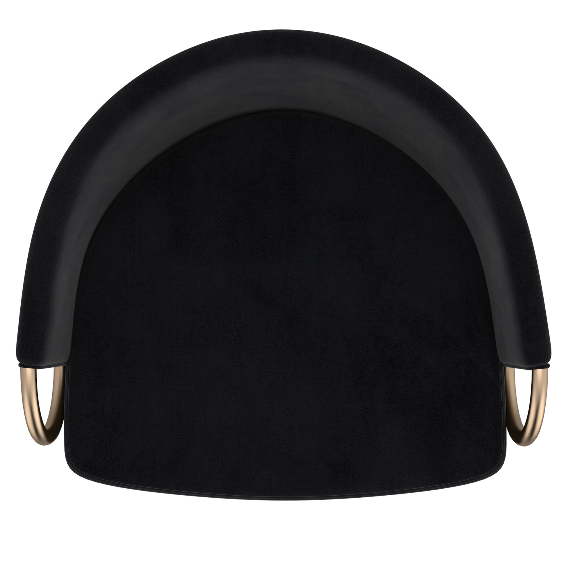 Lavo 26" Counter Stool - Black Velvet with Gold Accents-DECOROLALA