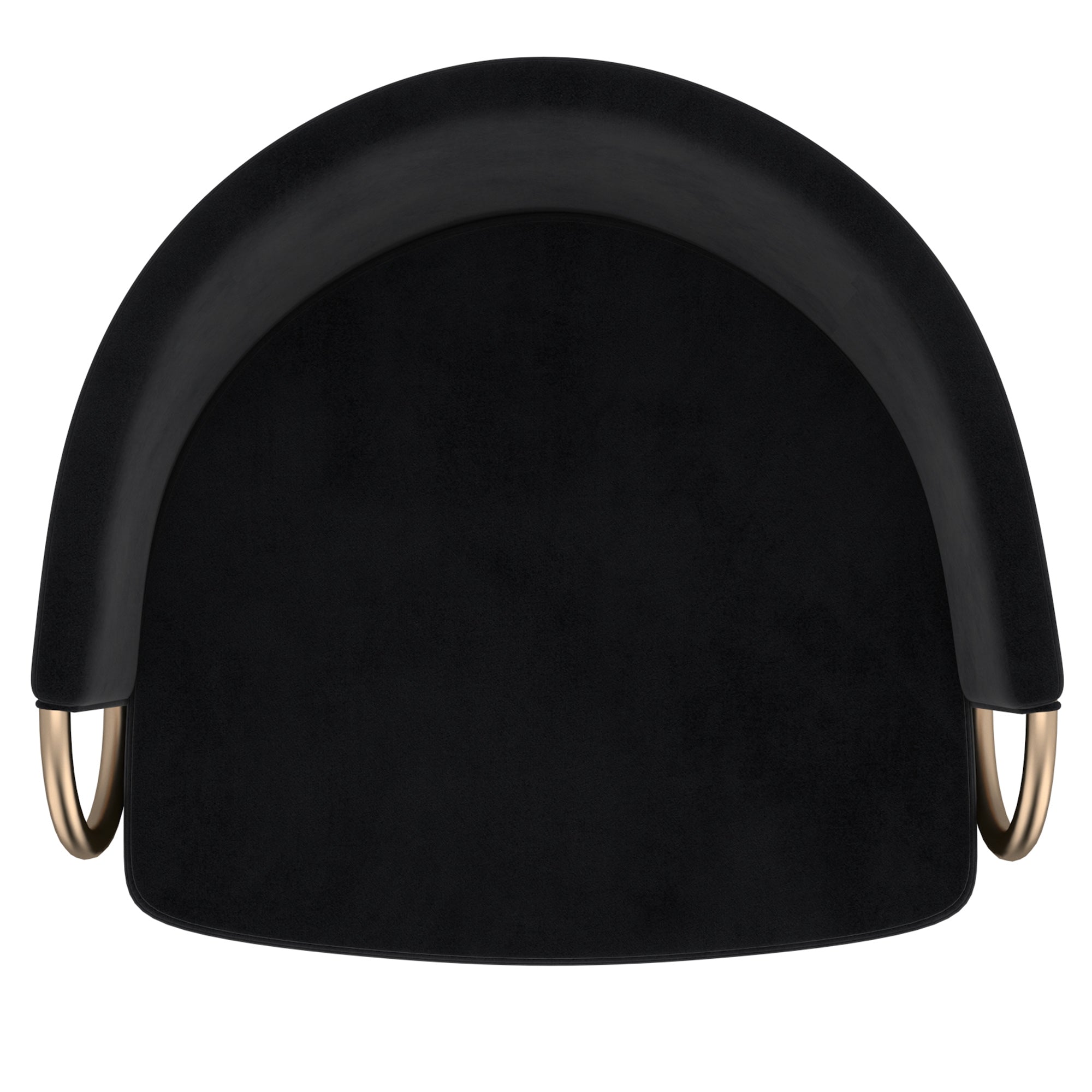 Lavo 26" Counter Stool - Black Velvet with Gold Accents-DECOROLALA