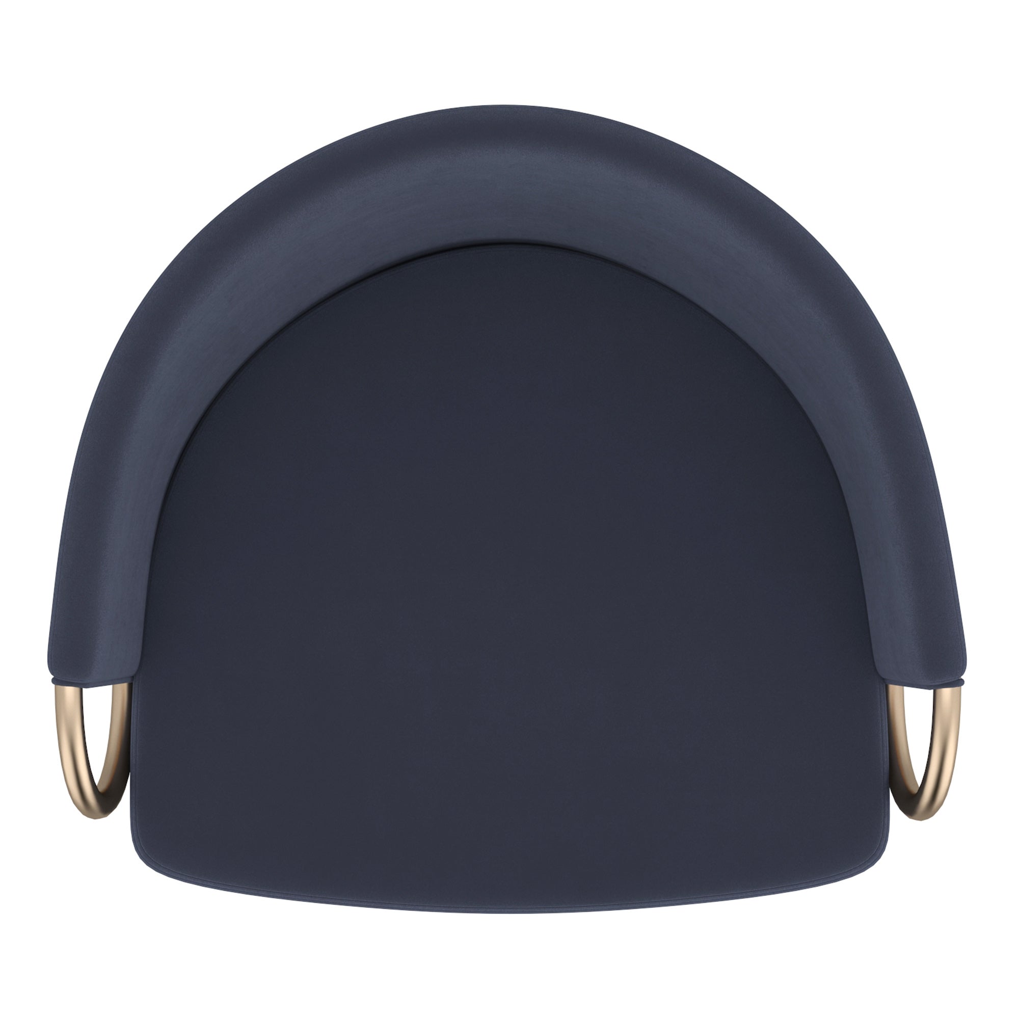 Lavo 26" Counter Stool - Blue Velvet with Gold Accents-DECOROLALA