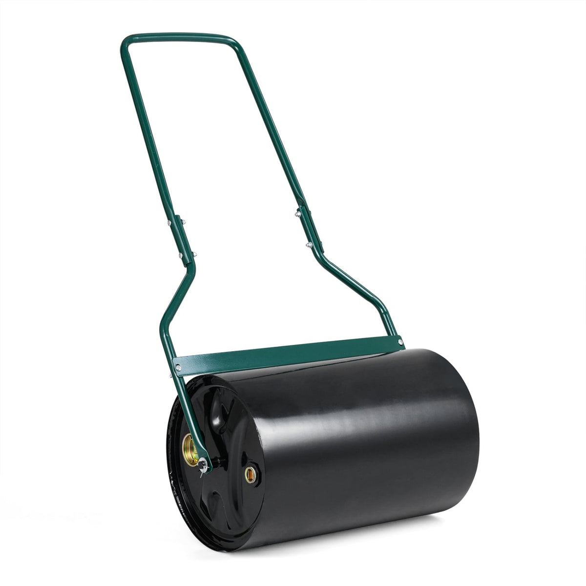 Lawn Roller 12 Gallon Water/Sand Filled Garden Drum Roller with U-shape Handle-Lawn Care Tools-DECOROLALA