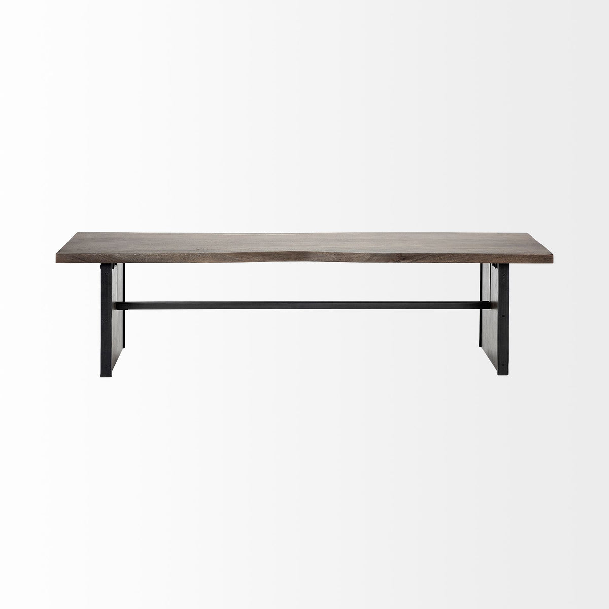 Ledger I 70L x 17W Brown Live-Edge Wooden Dining Bench-Benches-DECOROLALA