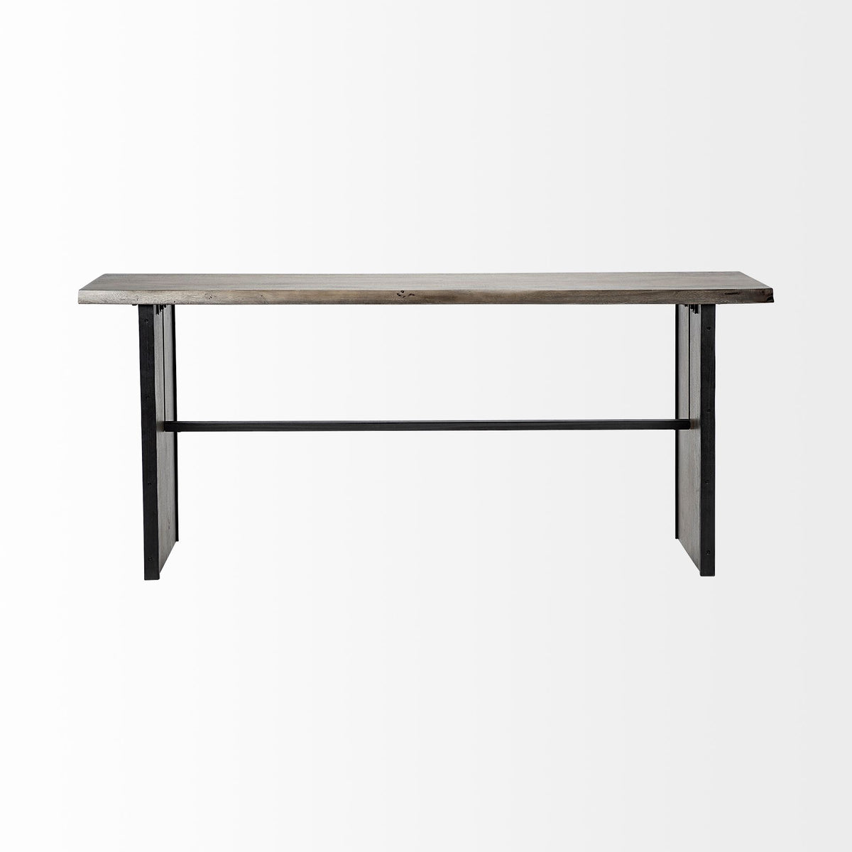 Ledger II 70L x 17W x 30H Live-Edge Wooden Brown Console Table-Console Tables-DECOROLALA