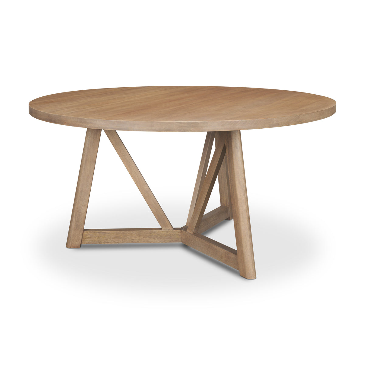 Legolas Round Dining Table - Brown Wood Seats 6-Dining Tables-DECOROLALA