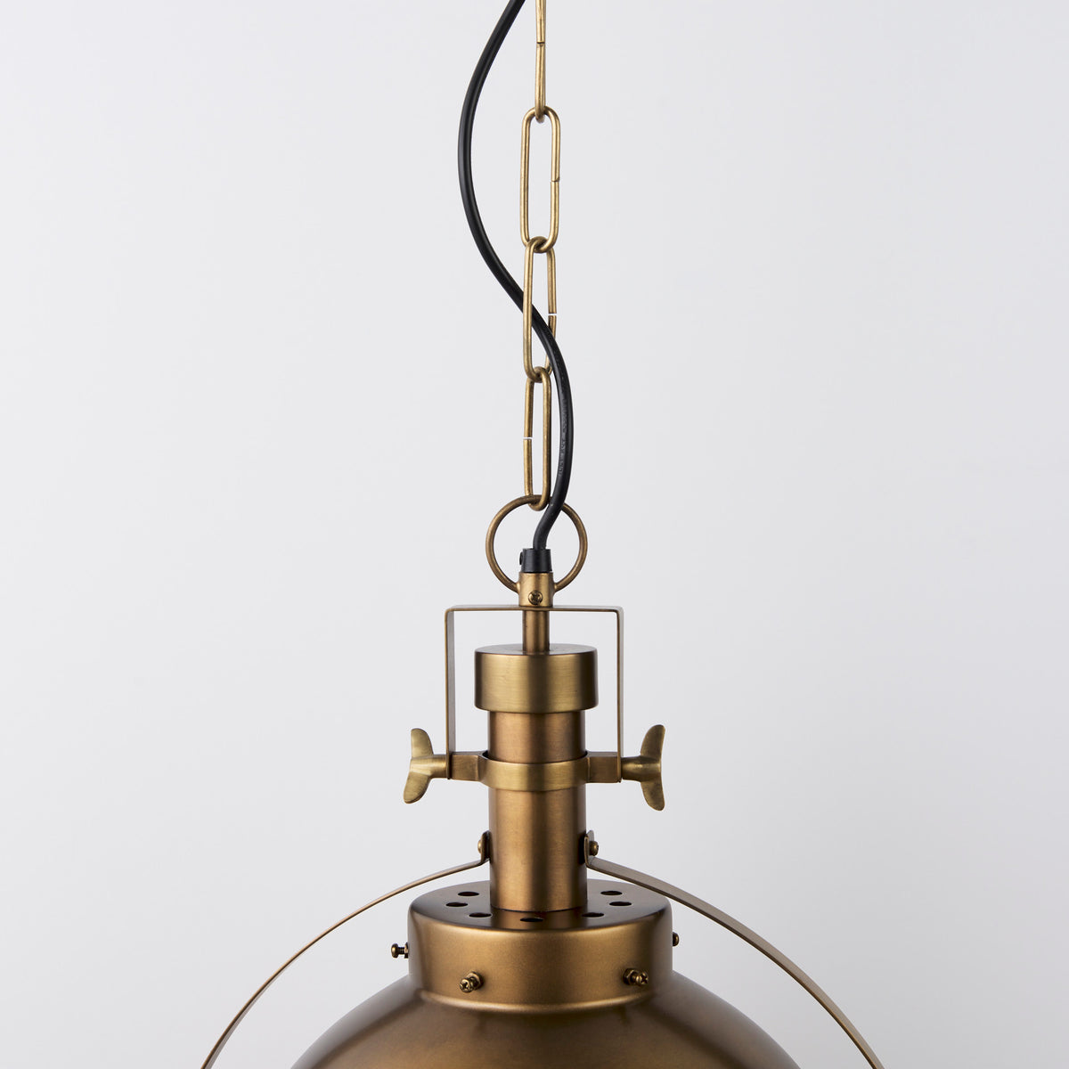 Leighton I 15x20 Toned Metal Spherical Pendant Light-Pendant Lighting-DECOROLALA